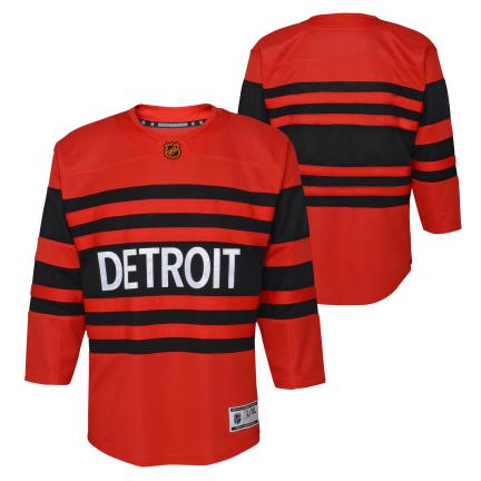 Youth red hot sale wings jersey