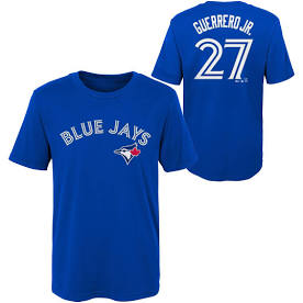 Vladimir Guerrero Jr. Toronto Blue Jays Youth Player Name and Number T-Shirt