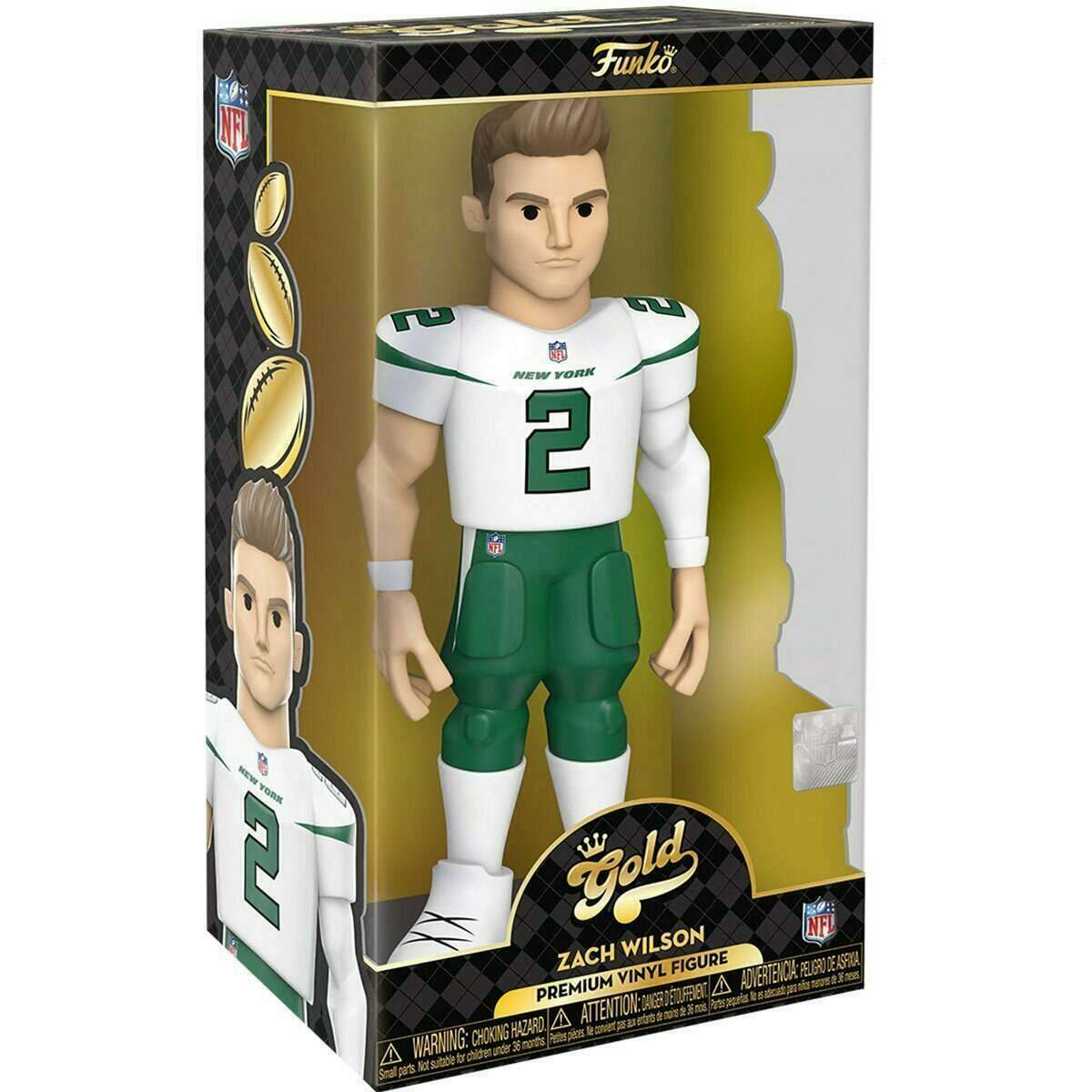Funko Gold NFL Zach Wilson  12" -New York Jets